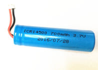750mAh 3.7ボルトのリチウム イオン電池14500指された李-電気おもちゃのためのイオン細胞