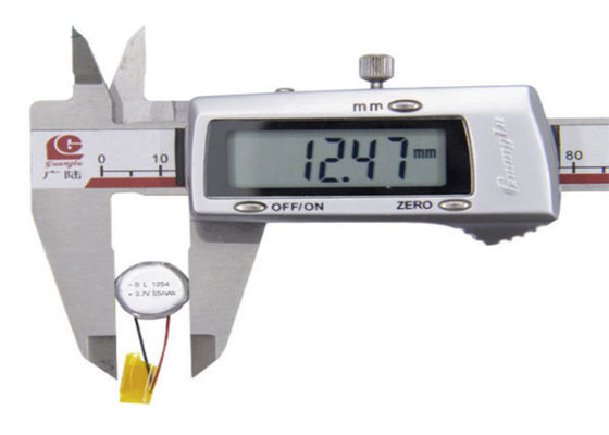 3.7V 55mAh ROSHのリチウム ポリマー電池の1254のLipoの再充電可能な硬貨の細胞