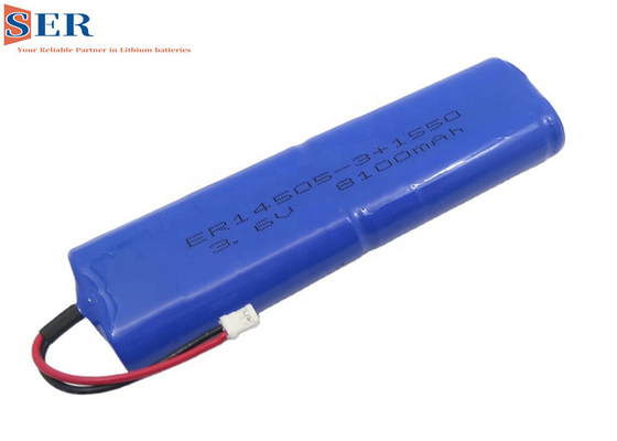 JSTのコネクターSPC1550のコンデンサーが付いているER14505-3P 3.6V 8100mAh LiSOCL2電池