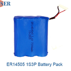ER14505李SOCL2電池1S3P 3.6V 7.2V 10.8V ER 2/3Aのサイズ2/3Aのリチウム金属電池