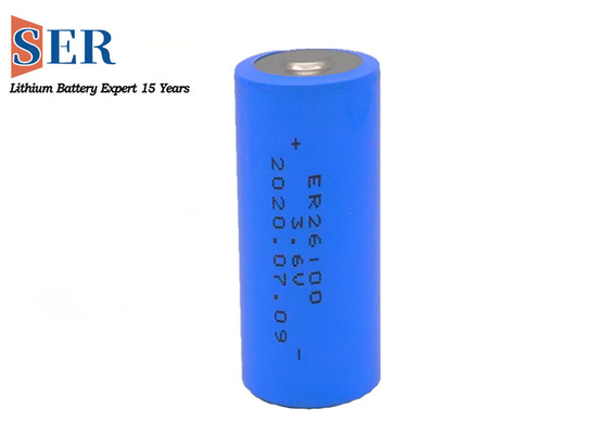 26*100mm Li-SOCL2 バッテリー ER26100 ER261020 高容量パルス電流 600mA -40~165°C 高温バッテリー