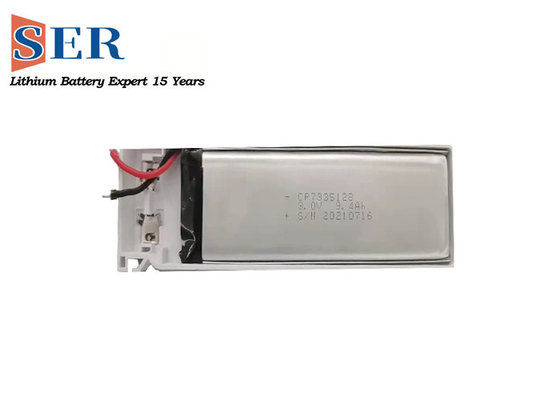 共通の超薄いタケLimno2電池を差し引いたCP7835128リチウム第一次電池3.0vの長いストリップ